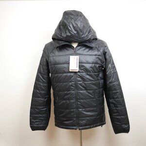 SALOMON Outline HD Jacket Men's M Black slim puffer coat insulated hooded